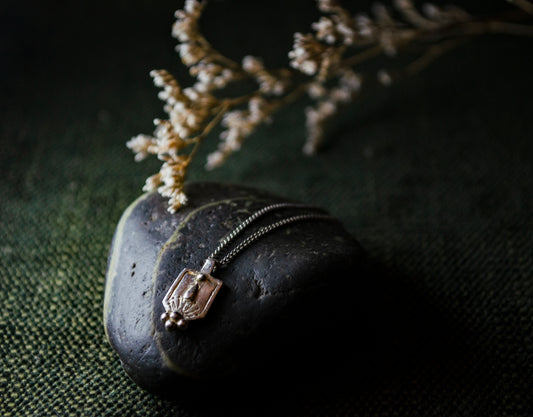 Artisan Silver Clay Necklace